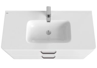 Напольная тумба с раковиной IDDIS Brick BRI10WFi95K 100см белый